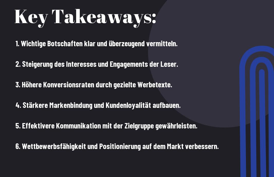 Zeit in gute werbetexte investieren